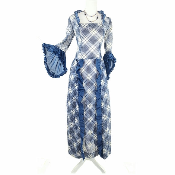 Vintage Dresses & Skirts - Vintage Handmade Semi-sheer Formal Dress